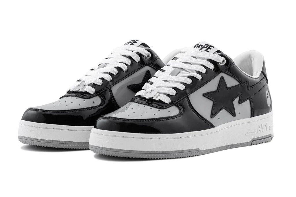 BAPE STA #4 ‘Black Grey’ Sneakers – Classic Streetwear Low-Top Trainers