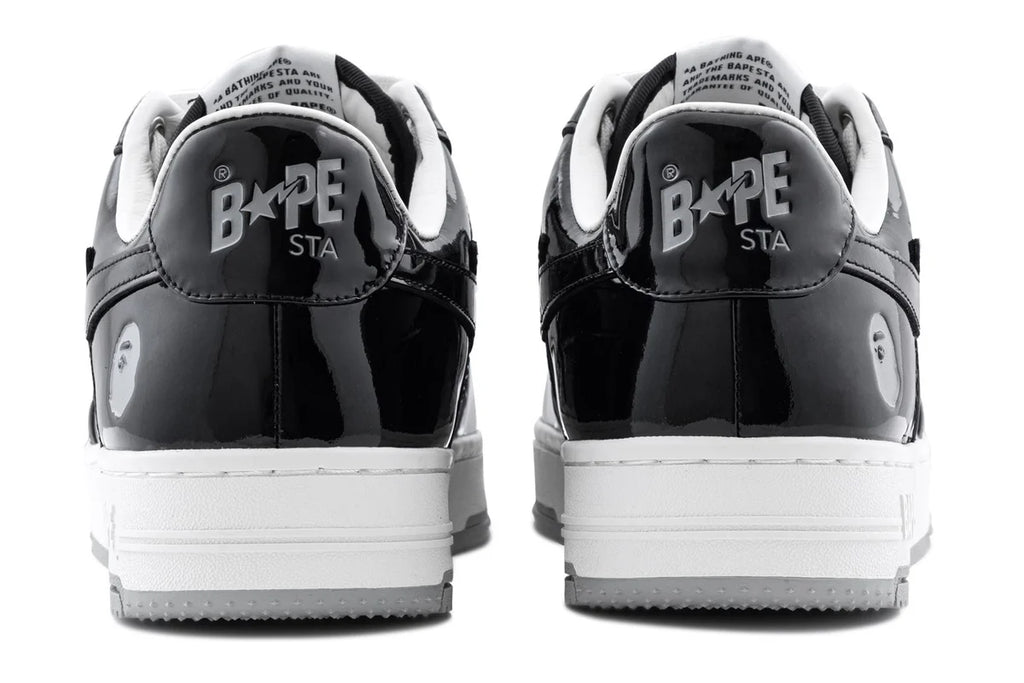 BAPE STA #4 ‘Black Grey’ Sneakers – Classic Streetwear Low-Top Trainers