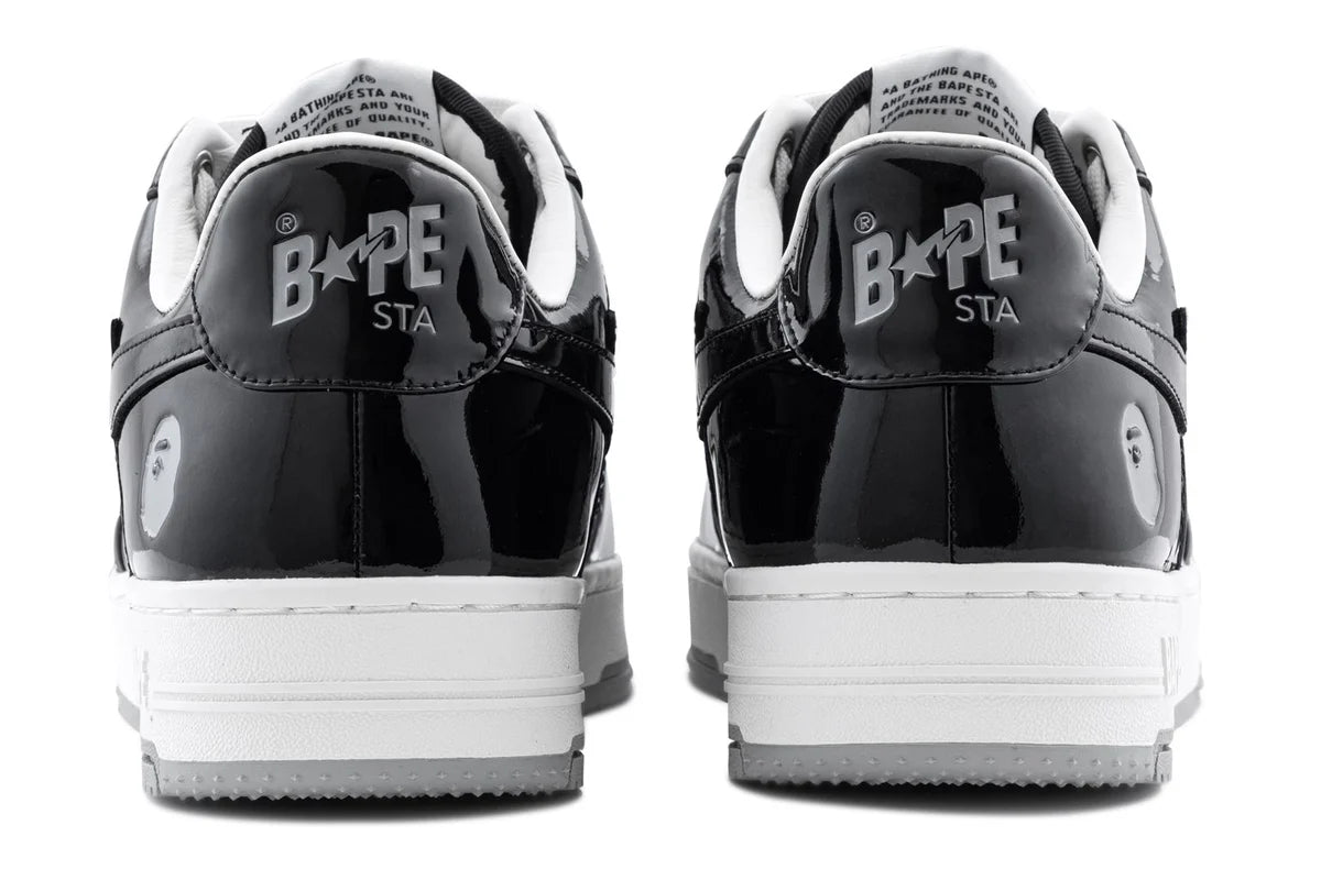 BAPE STA #4 ‘Black Grey’ Sneakers – Classic Streetwear Low-Top Trainers