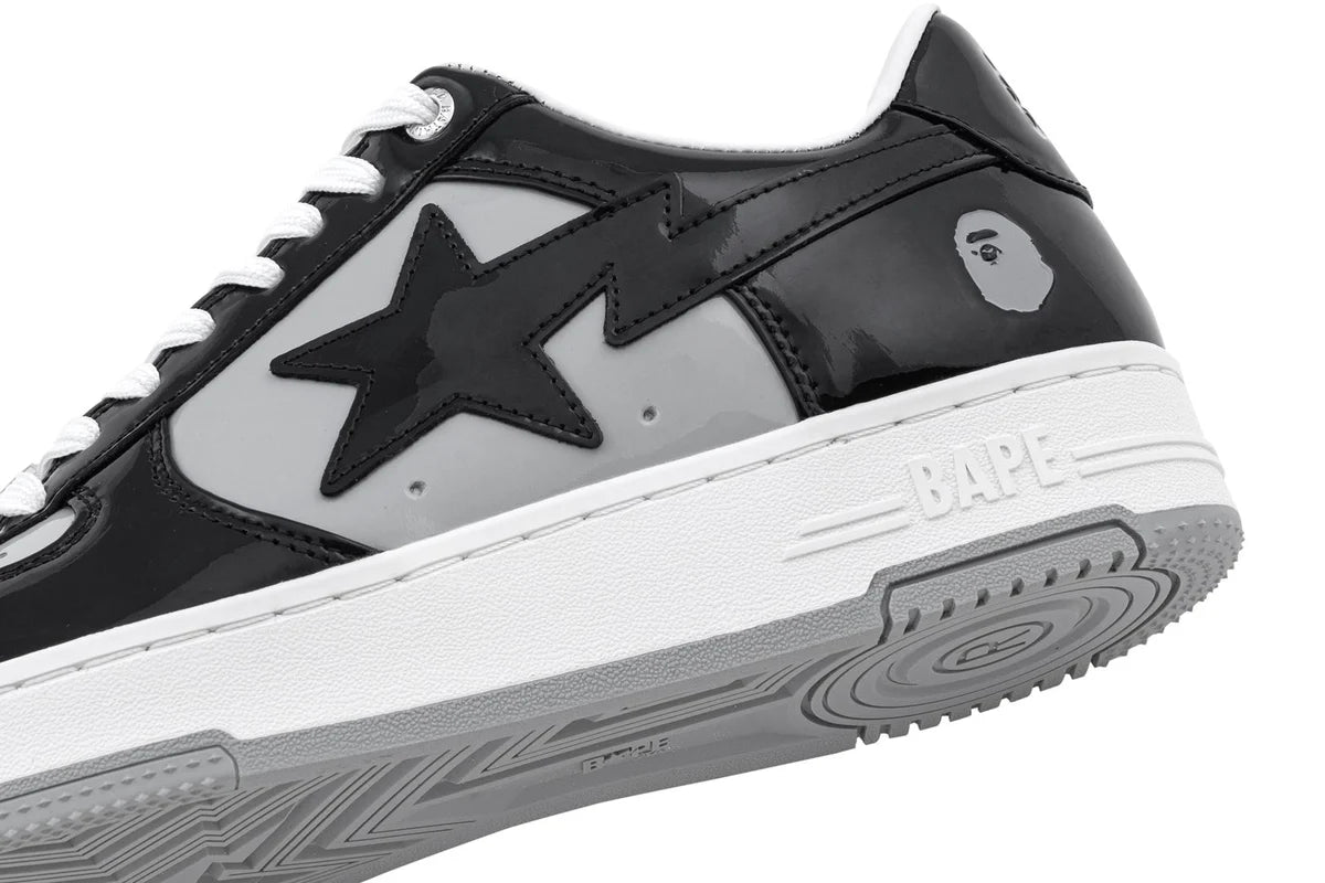 BAPE STA #4 ‘Black Grey’ Sneakers – Classic Streetwear Low-Top Trainers
