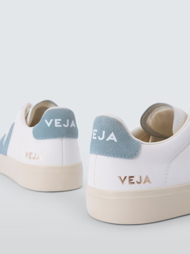 VEJA Campo Leather Trainers – White Blue Sneakers