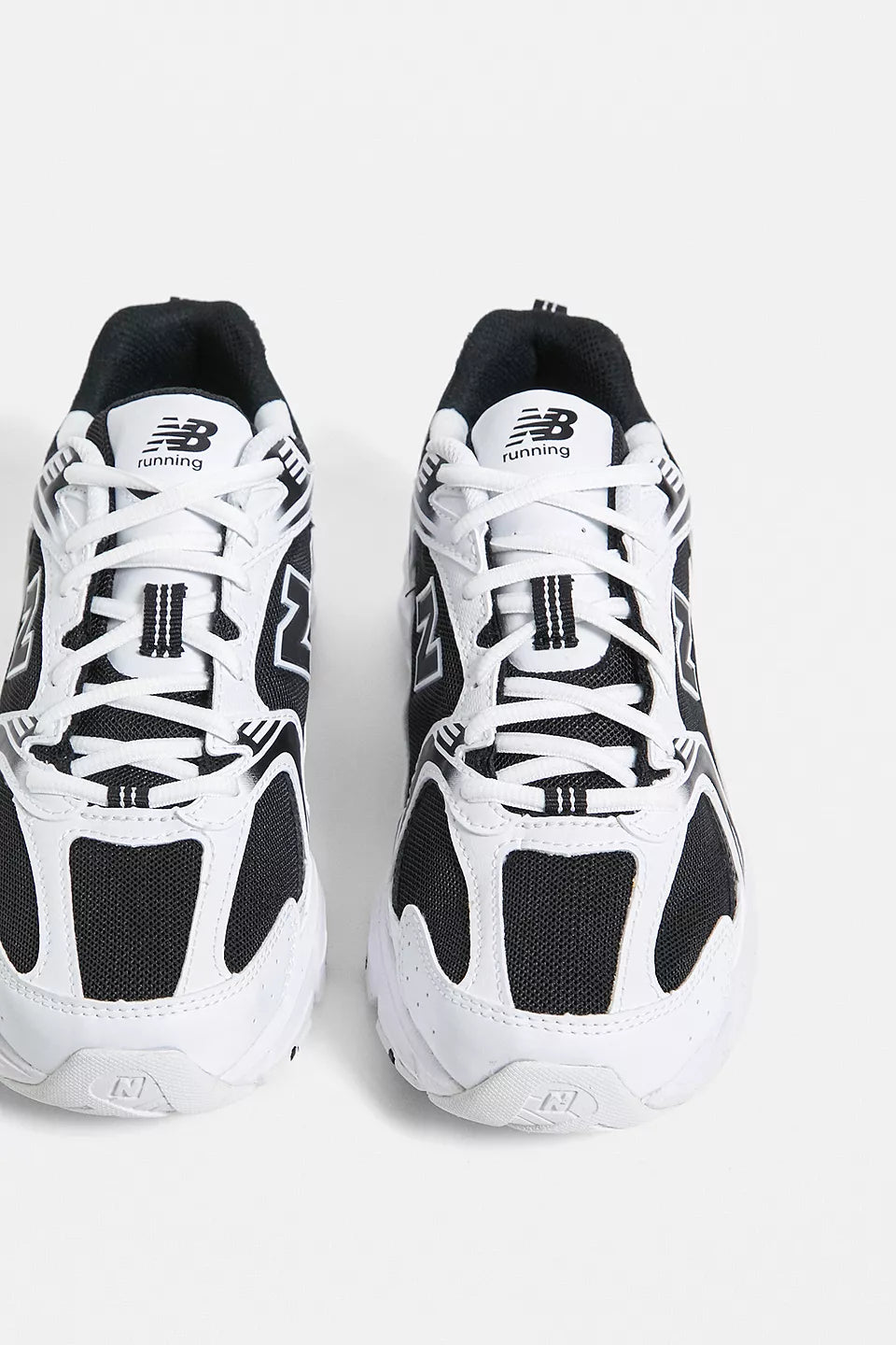 New Balance 530 ‘White Black’ Trainers – White & Black Mesh Running Sneakers with ABZORB Cushioning