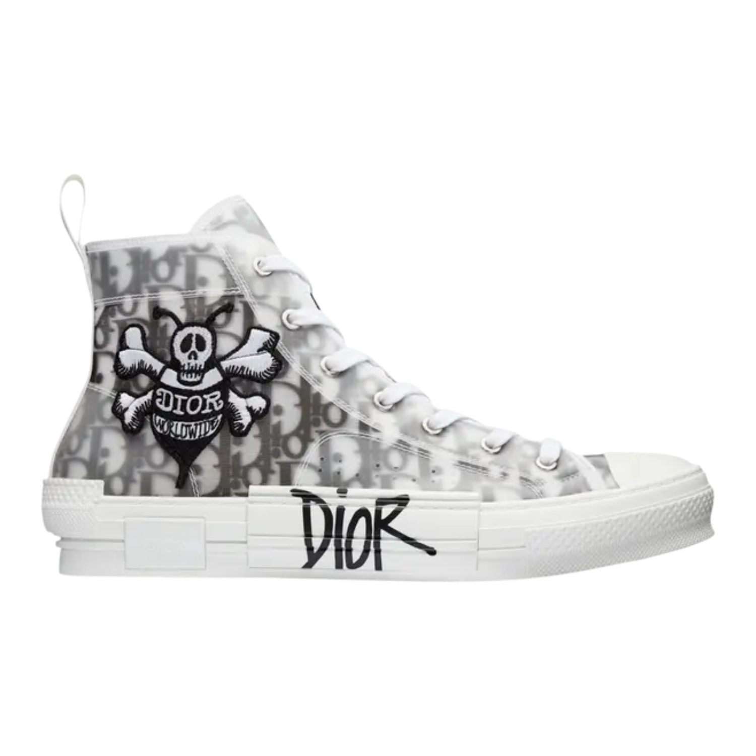 Dior B23 High ‘Dior Oblique – Bee Embroidery Patch’ – Luxury High-Top Sneakers