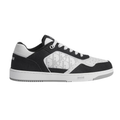 Dior B27 Uptown Low-Top Sneakers – White Calfskin, Black Denim & Dior Oblique Galaxy Leather
