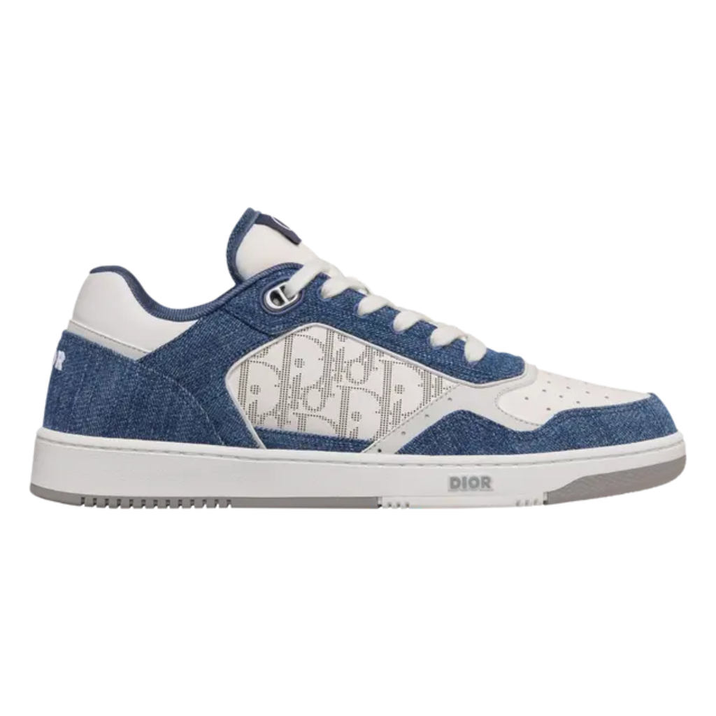 Dior B27 Low ‘Dior Oblique – Blue Denim’ Sneakers – Luxury Designer Trainers