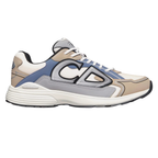 Dior B30 Cream Mesh & Beige, Blue and Grey Technical Fabric Sneakers
