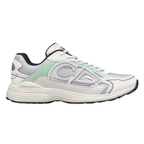 Dior B30 Mesh & Technical Fabric Grey/Light Green Low-Top Sneakers