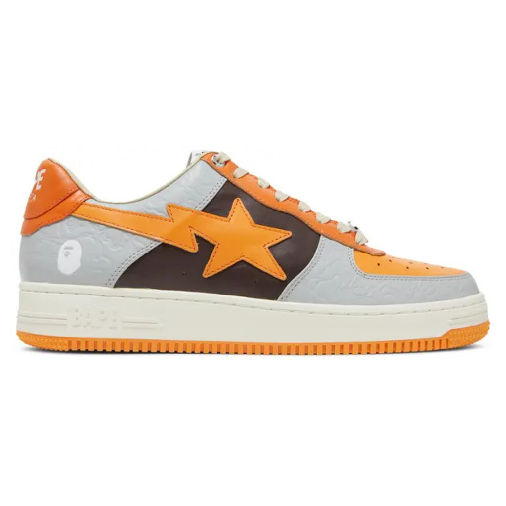 Bapesta Low M2 ‘Orange’ Sneakers – Bold Streetwear Low-Top Trainers