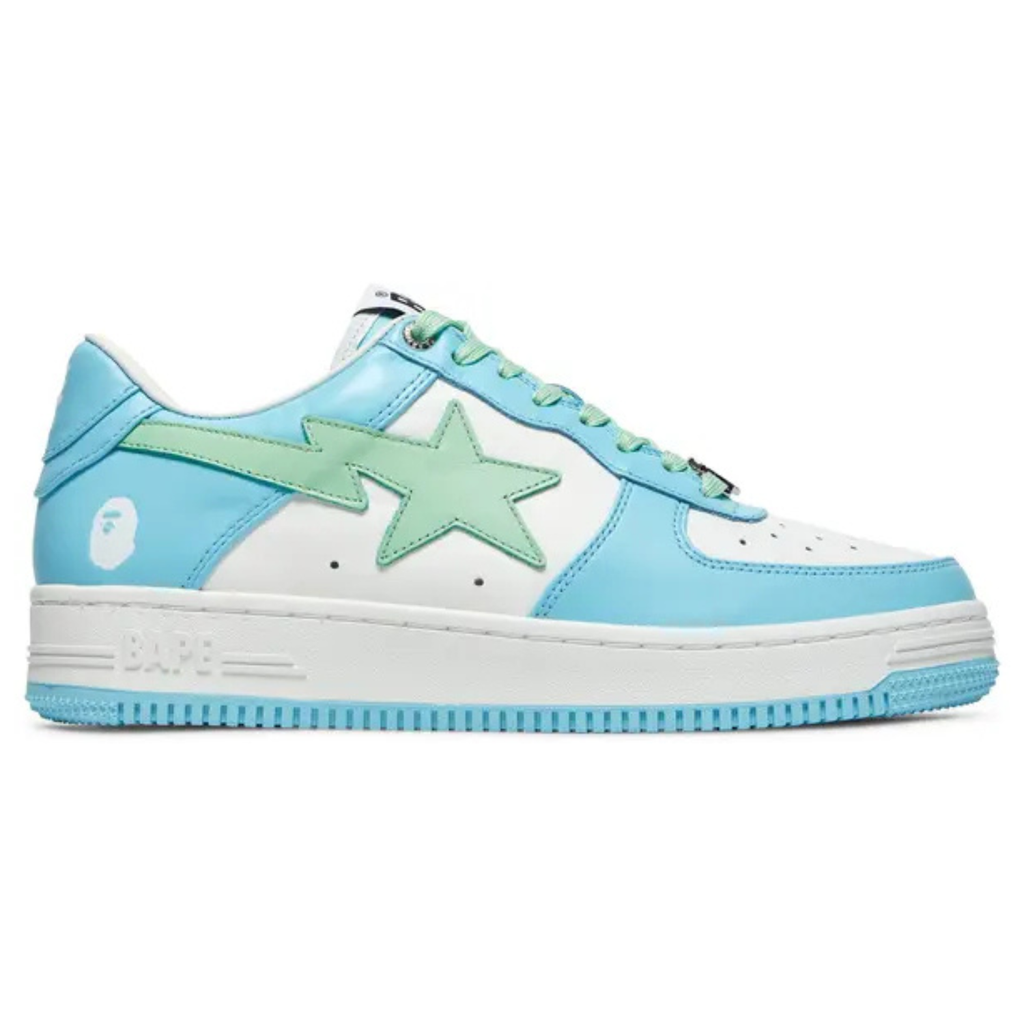 Bapesta ‘Pastel Pack – Sax’ Sneakers – Soft Blue Streetwear Low-Tops