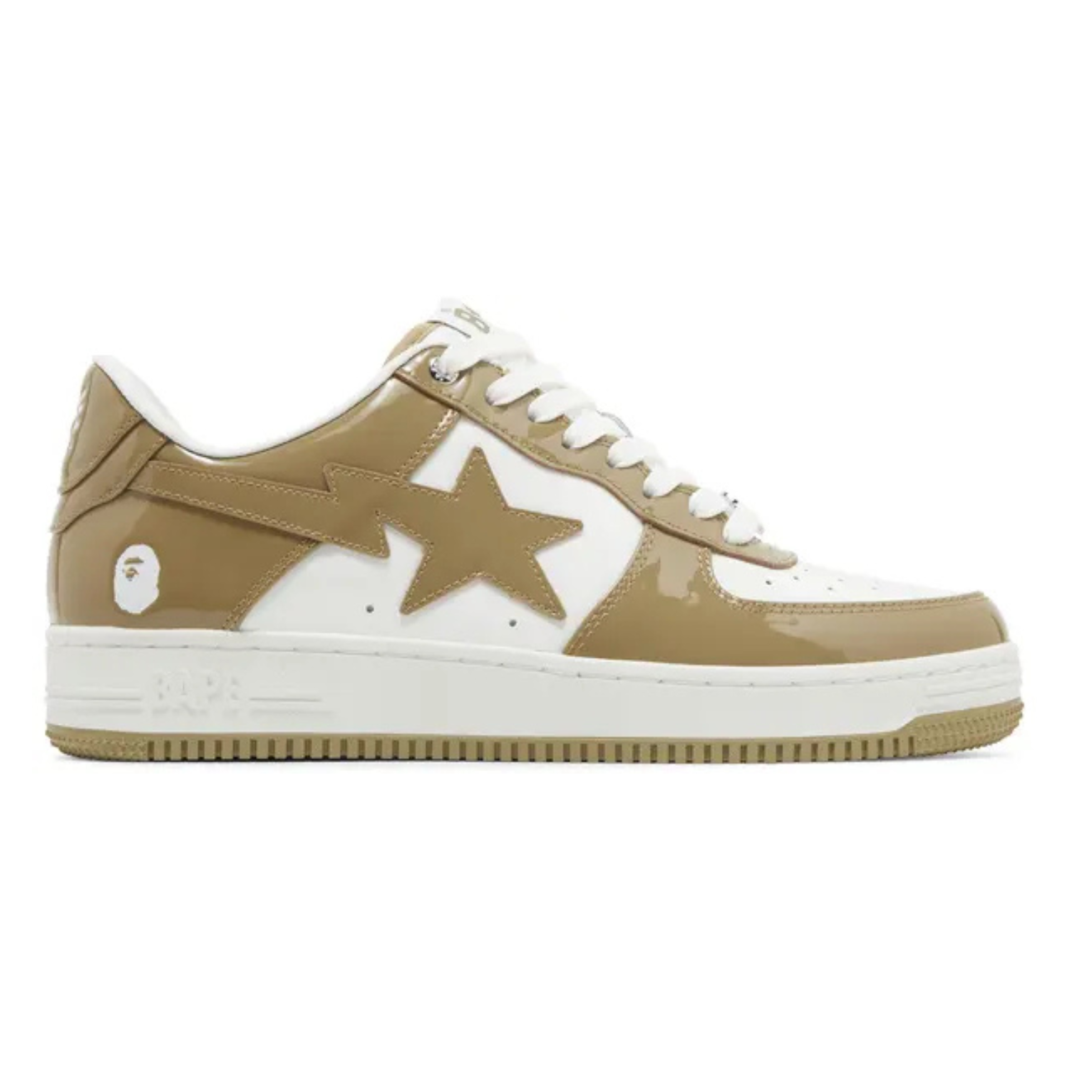 Bapesta #5 ‘Beige’ Sneakers – Clean Neutral Streetwear Low-Tops