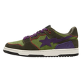 BAPE Sk8 Sta ‘Green Dark Purple’ Sneakers – Bold Streetwear Skate Trainers