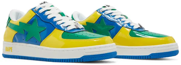 Bapesta M1 ‘Brazil’ Sneakers – Tricolour Streetwear Low-Tops
