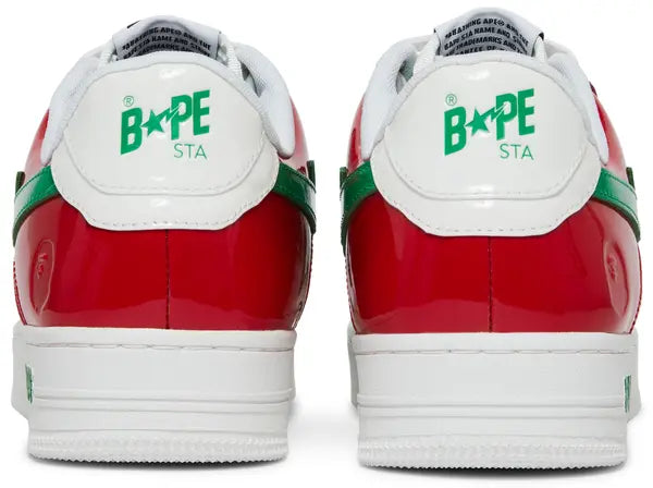 Bapesta M1 ‘Italy’ Sneakers – Tricolour Streetwear Low-Tops