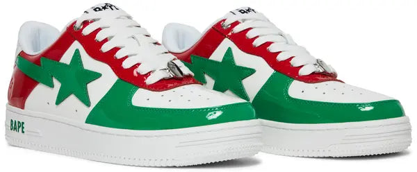 Bapesta M1 ‘Italy’ Sneakers – Tricolour Streetwear Low-Tops