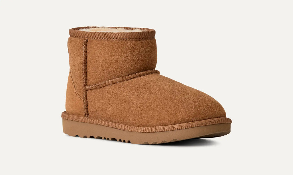 UGG Classic Mini Boots Chestnut – Suede Sheepskin Ankle Boots Unisex Comfort Style