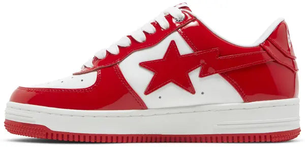 Bapesta #5 ‘Red’ Sneakers – Iconic Patent Leather Streetwear Trainers