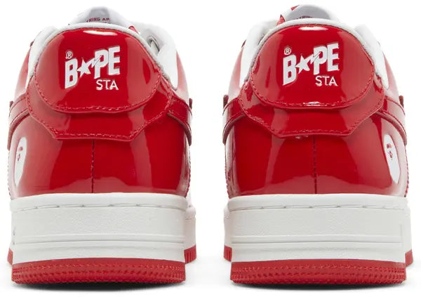 Bapesta #5 ‘Red’ Sneakers – Iconic Patent Leather Streetwear Trainers
