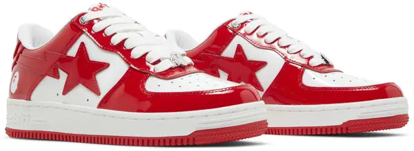 Bapesta #5 ‘Red’ Sneakers – Iconic Patent Leather Streetwear Trainers