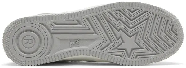 Bapesta #5 ‘Light Grey’ Sneakers – Clean Neutral Streetwear Low-Tops