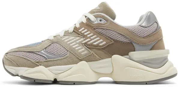 New Balance 9060 ‘Cherry Blossom Pack – Mushroom’ Trainers – Chunky Suede Mesh Sneakers with ABZORB & SBS Cushioning (U9060MUS)