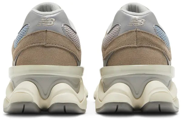 New Balance 9060 ‘Cherry Blossom Pack – Mushroom’ Trainers – Chunky Suede Mesh Sneakers with ABZORB & SBS Cushioning (U9060MUS)
