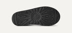 Women’s Tasman II Black Suede Slippers – Slip-On Clog Comfort Shoes with Embroidered Detail