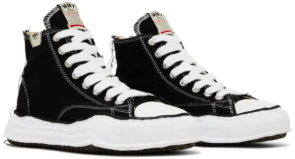 Maison Mihara Yasuhiro Peterson OG Sole Canvas High ‘Black White’ Sneakers