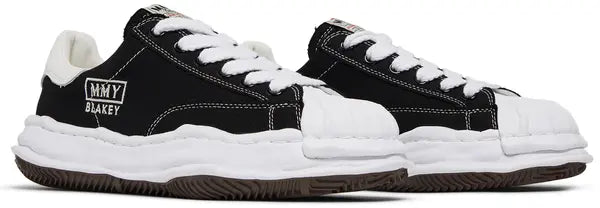 Maison Mihara Yasuhiro Blakey OG Sole Canvas Low ‘Black White’ Sneakers