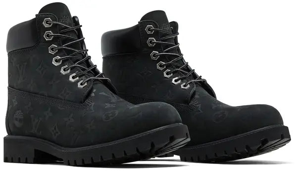Louis Vuitton x Timberland 6 Inch Ankle Boot ‘Embossed Monogram Black’ | Luxury Boots
