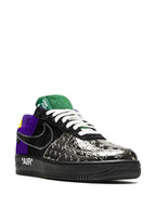 Louis Vuitton x Nike Air Force 1 Low by Virgil Abloh Black Metallic Silver – Designer Collaboration