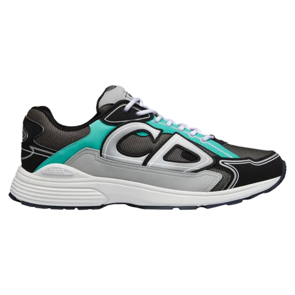 Dior B30 ‘Reflective CD30 – Anthracite Green’ Sneakers – Luxury Performance Trainers