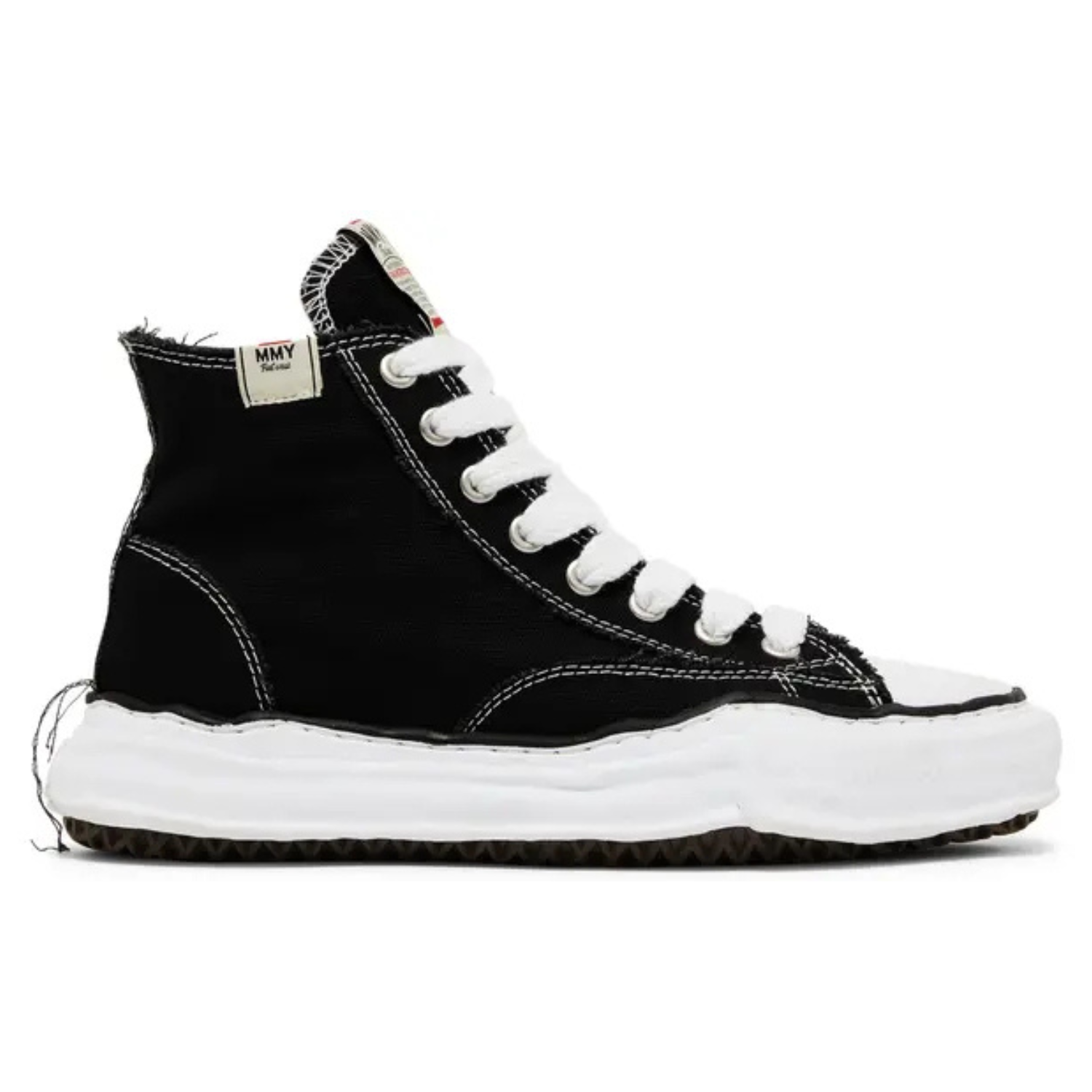 Maison Mihara Yasuhiro Peterson OG Sole Canvas High ‘Black White’ Sneakers