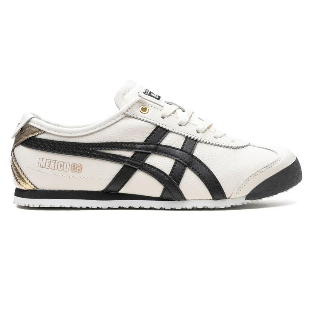 Onitsuka Tiger Mexico 66 ‘Cream Black Gold’ Sneakers – Retro Lifestyle Trainers