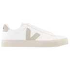 VEJA Campo Trainers – White Black Leather Sneakers