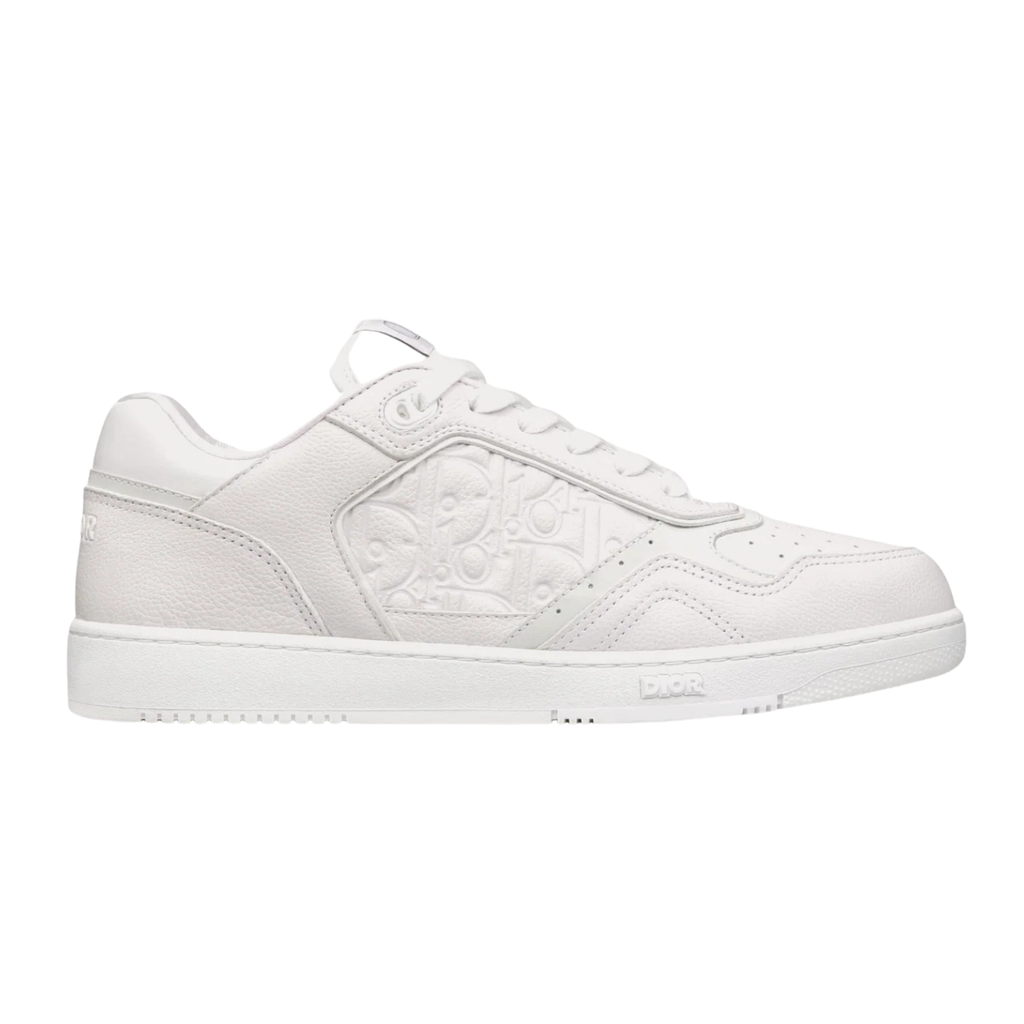 Dior B27 White Grained Calfskin & Dior Gravity Leather Low-Top Sneakers