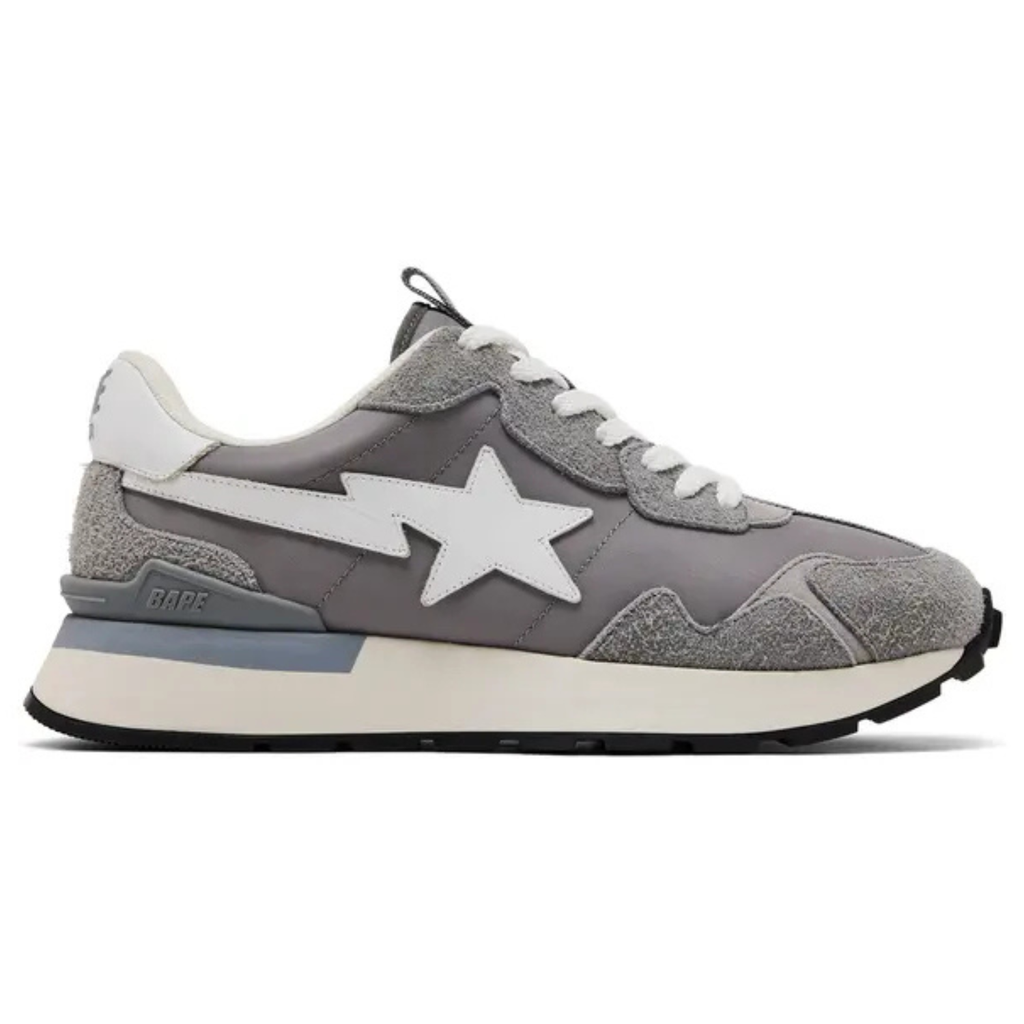 BAPE Roadsta Express ‘Grey’ Sneakers – Premium Suede Streetwear Trainers