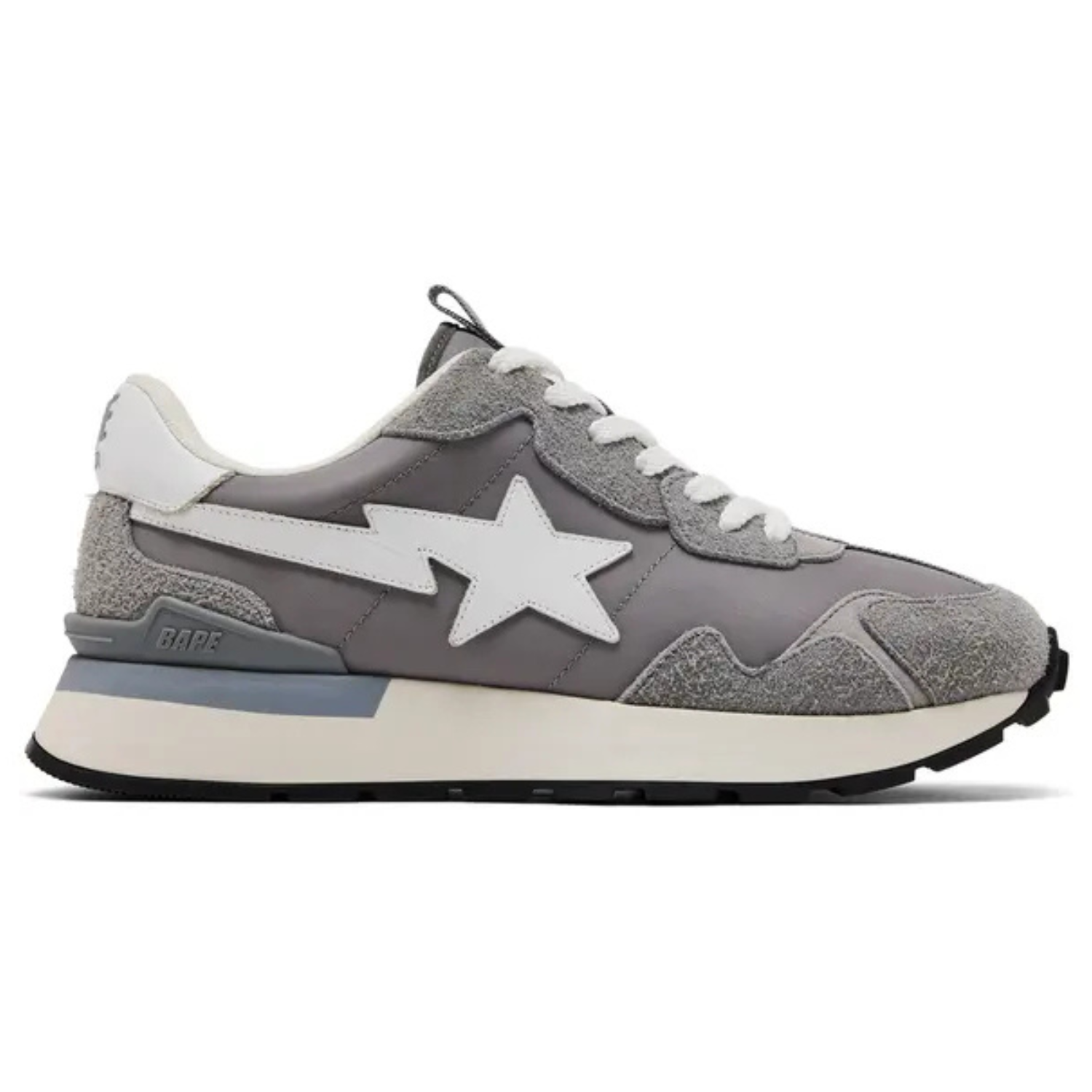 BAPE Roadsta Express ‘Grey’ Sneakers – Premium Suede Streetwear Trainers
