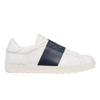 Valentino Open Calfskin ‘White Navy’ Low-Top Sneakers – Luxury Designer Trainers