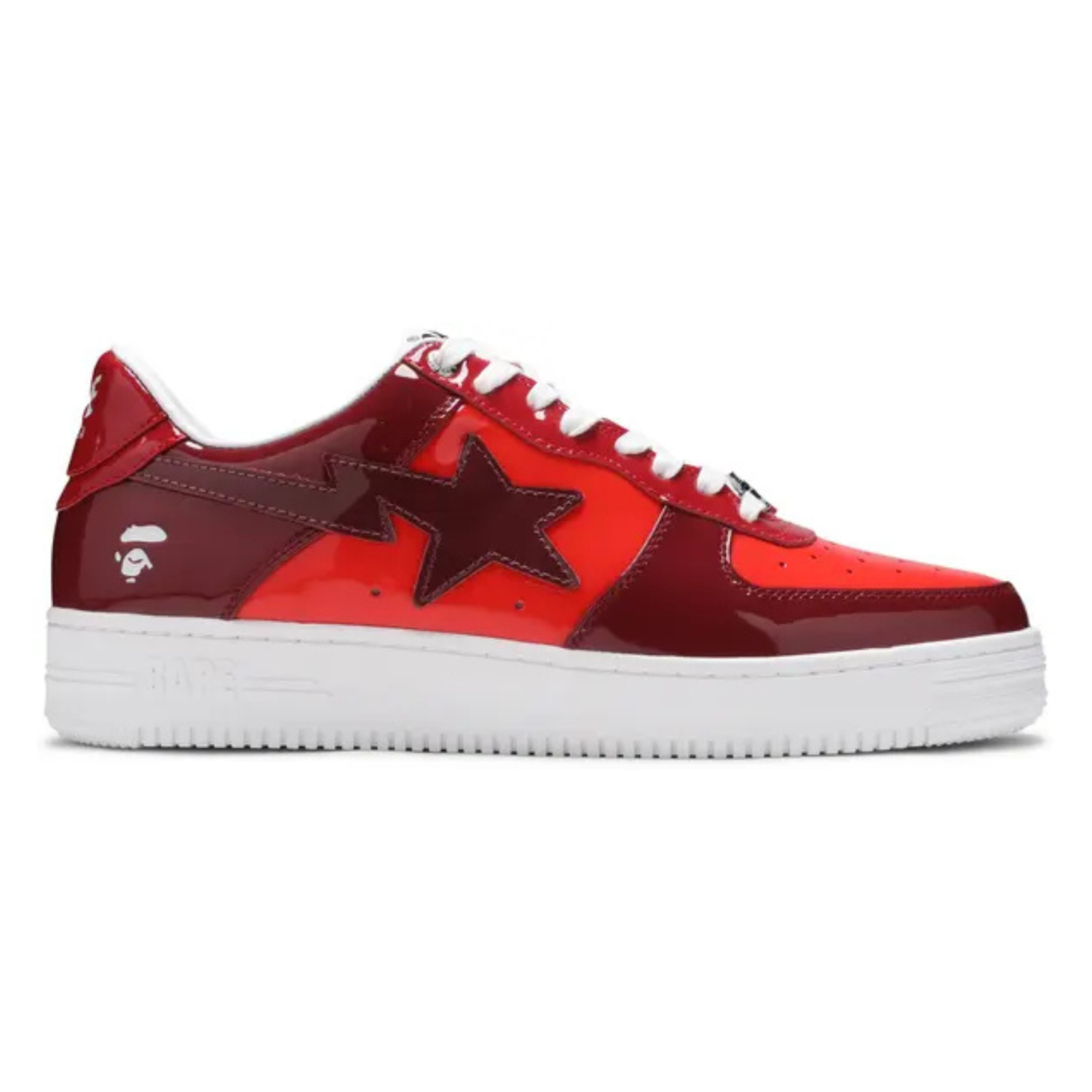 Bapesta Low M1 ‘Color Camo Combo – Red’ Sneakers – Iconic Streetwear Trainers