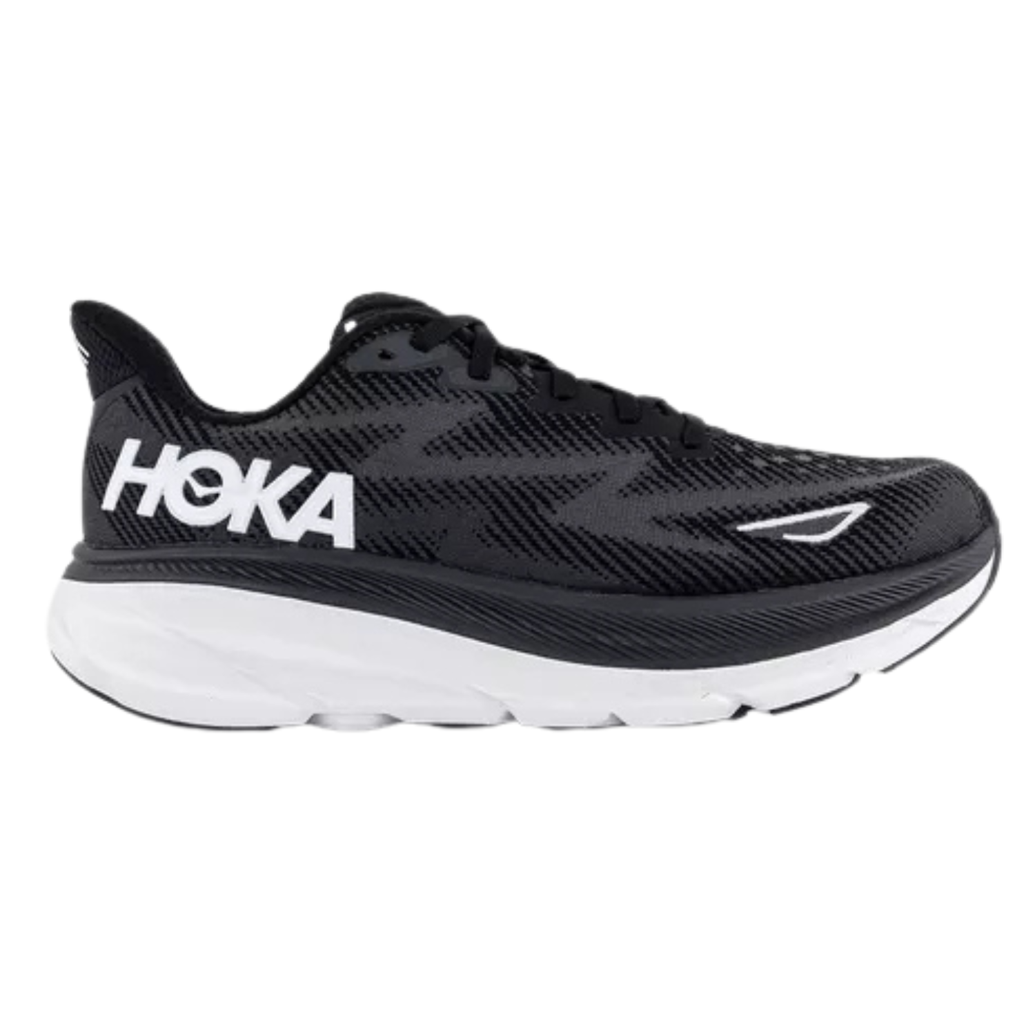 HOKA Clifton 9 Trainers – Black / White