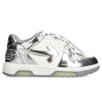 Off-White Leather Out of Office ‘Reflective Silver’ Sneakers – Luxury Streetwear Trainers