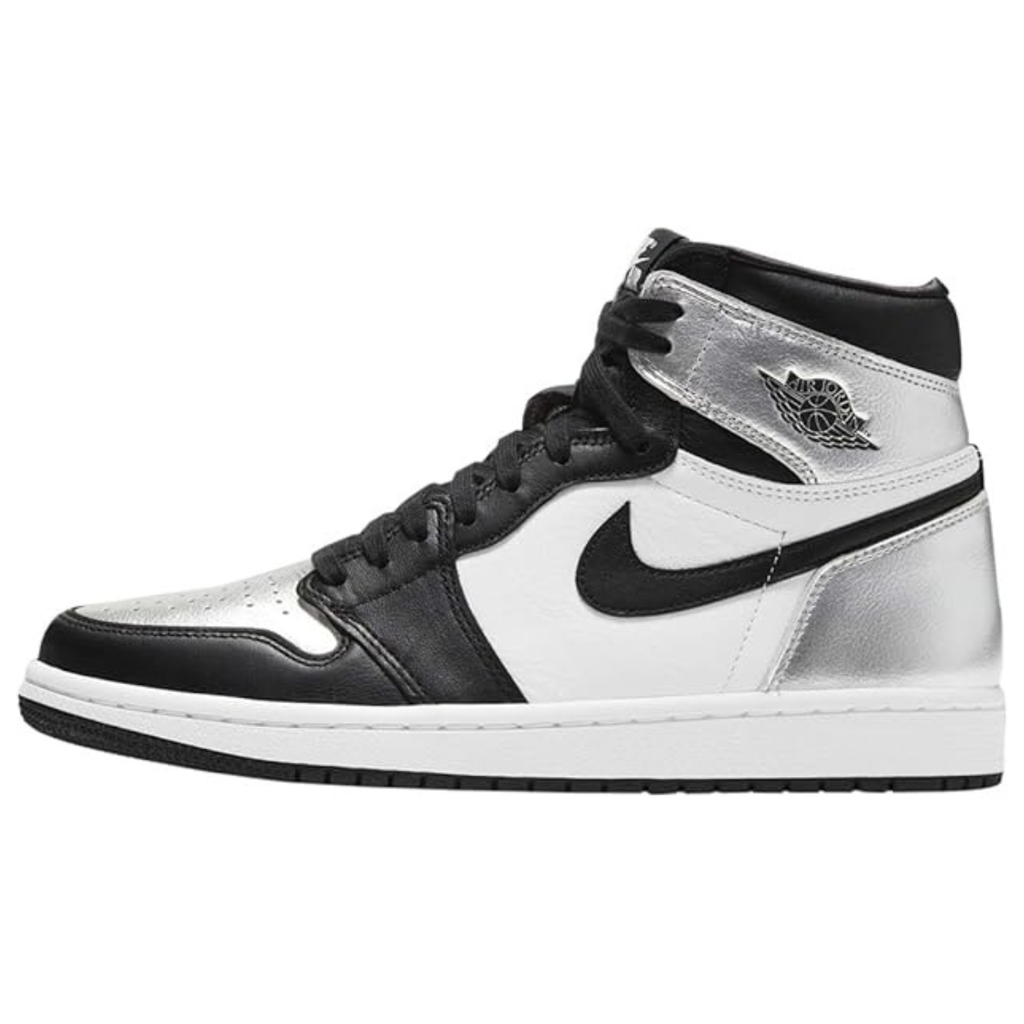 Jordan 1 High OG Silver Toe Black/Black Metallic Silver