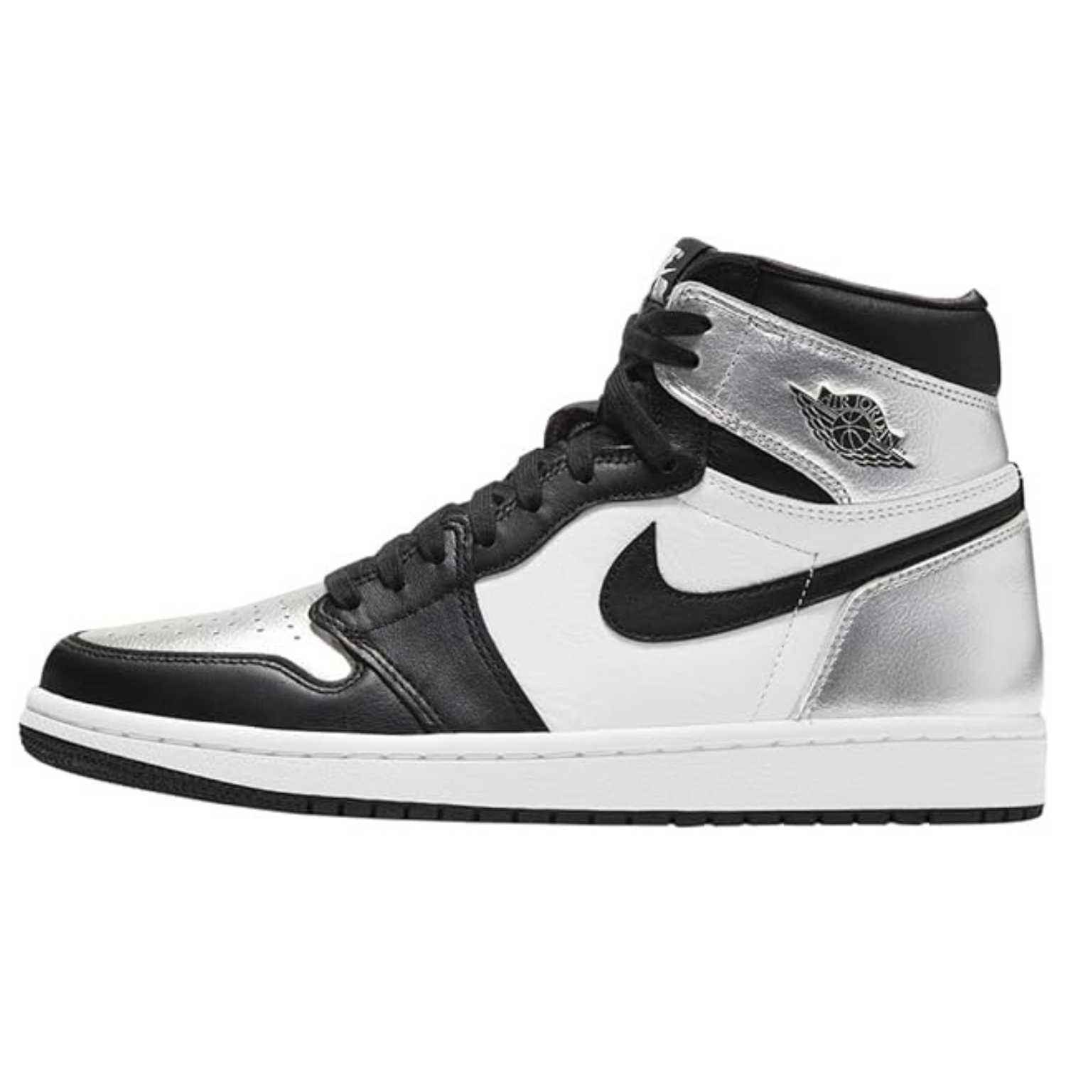 Jordan 1 High OG Silver Toe Black/Black Metallic Silver