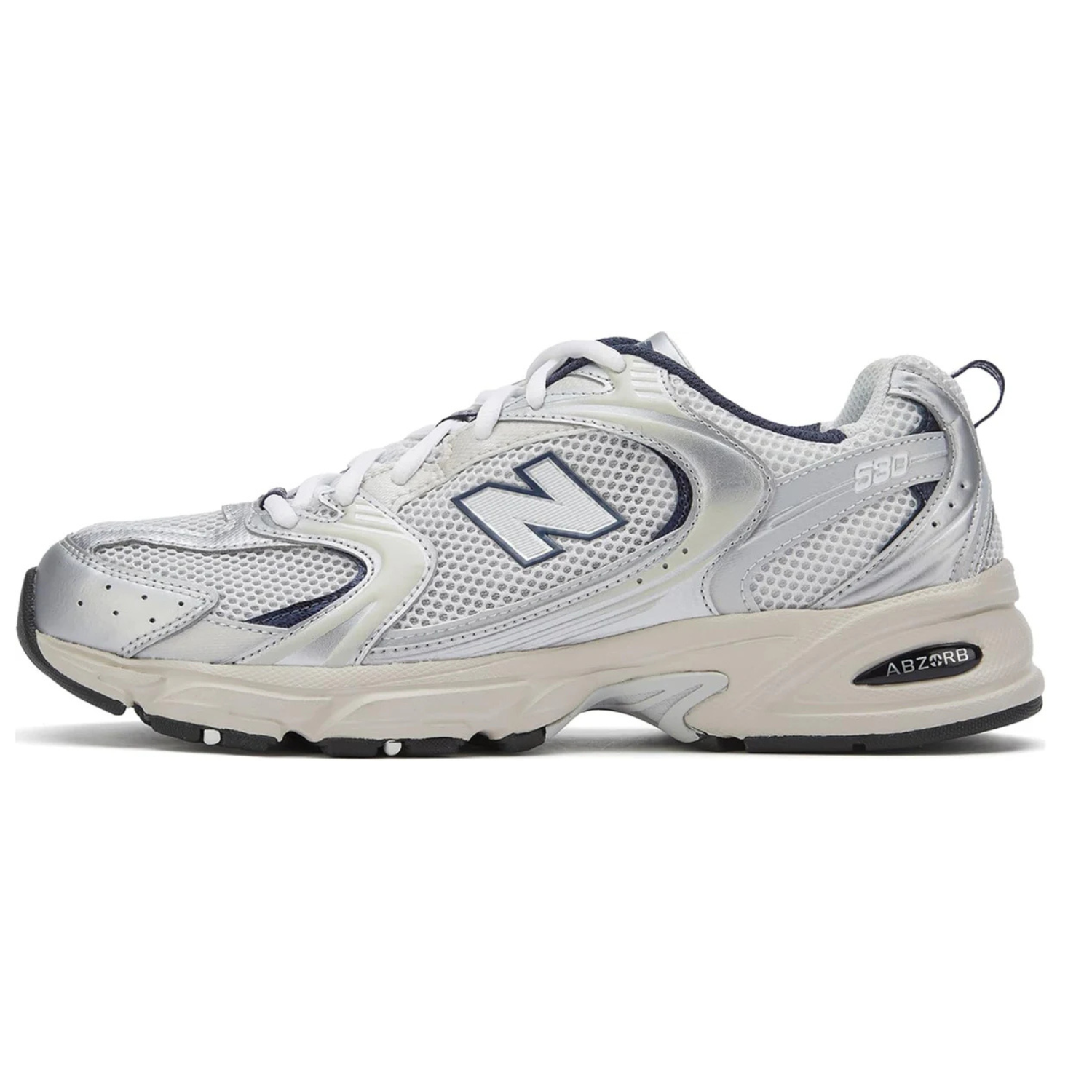 New Balance 530 ‘Summer Fog’ Trainers – Mesh & ABZORB Cushioning (Nimbus Cloud Grey)