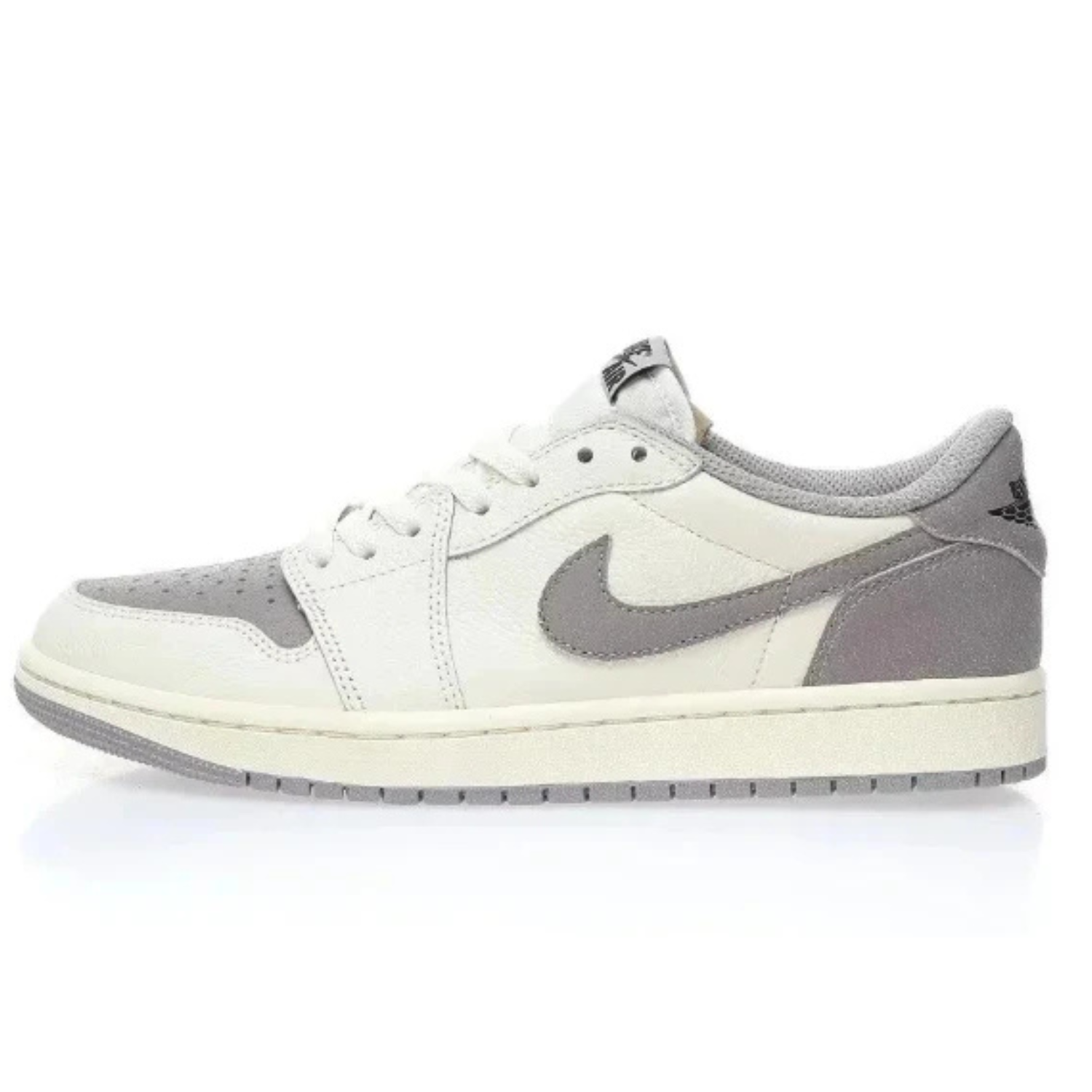 Nike Air Jordan 1 Low Sail Black Atmosphere Grey Trainers – Men’s AJ1 Sneakers
