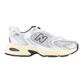 New Balance MR530 Trainers White Silver Off White Black – Retro Running Sneakers for Everyday Wear
