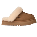 UGG Women’s Disquette Slippers Chestnut – Suede Platform Slip-On Comfort Slippers
