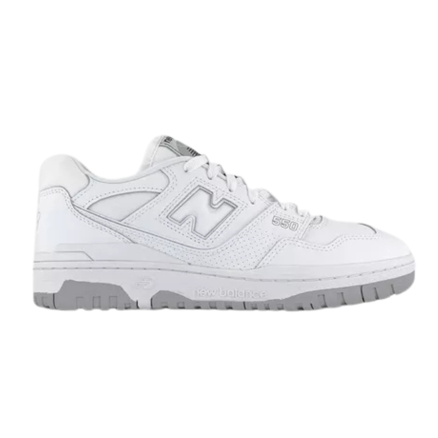New Balance BB550 ‘White Grey’ Trainers – Leather Retro Basketball Sneakers