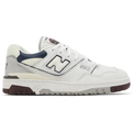 New Balance 550 ‘White Indigo Burgundy’ Trainers – Leather Retro Basketball Sneakers