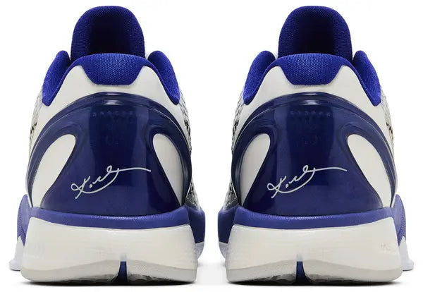 Nike Zoom Kobe 6 Concord Trainers – White Blue Snakeskin Basketball Sneakers